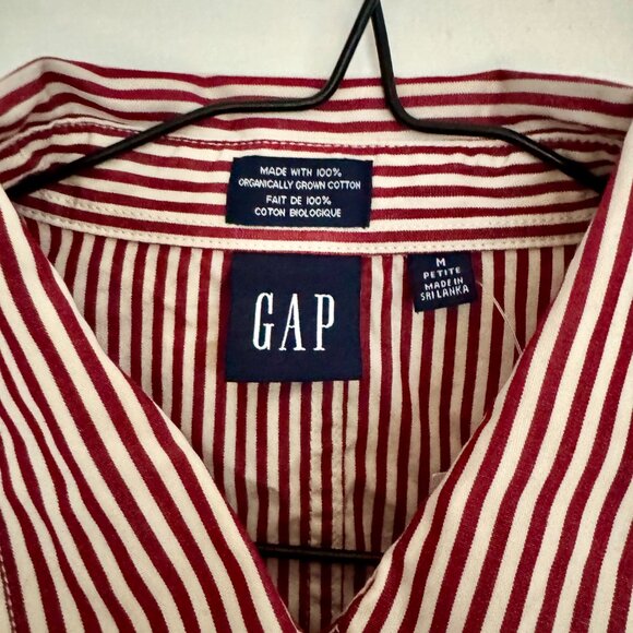 Cropped Gap Balloon Sleeve Dress Shirt - Picture 2 of 2